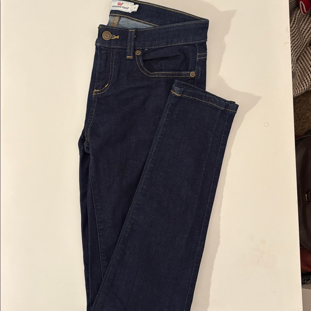 Vineyard Vines Skinny Denim Jeans Size 4 EUC Classic Minimalist
